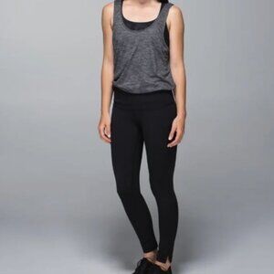 Lululemon | “Flip Your Dog Onesie” Jumpsuit Gray Top Black Pants | Size 4